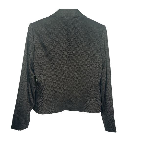 Tahari Arthur S. Levine‎ Womens Snap Button Blazer Jacket Size 6 Brown Black - Picture 2 of 7